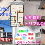 南海高野線千代田駅徒歩3分 2LDKマンション 初期費用トリプル0円実施中!【室内動画】公開中!