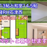 規格外の3階建て!広々LDK13帖と規格外の和室14.5帖RTH石津西3LDK