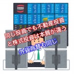 不動産投資を株式投資や外貨為替投資と性質が同じと思っていませんか?